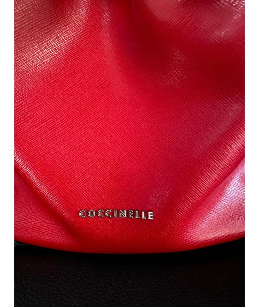 COCCINELLE Красная кожаная сумка через плечо, фото 3