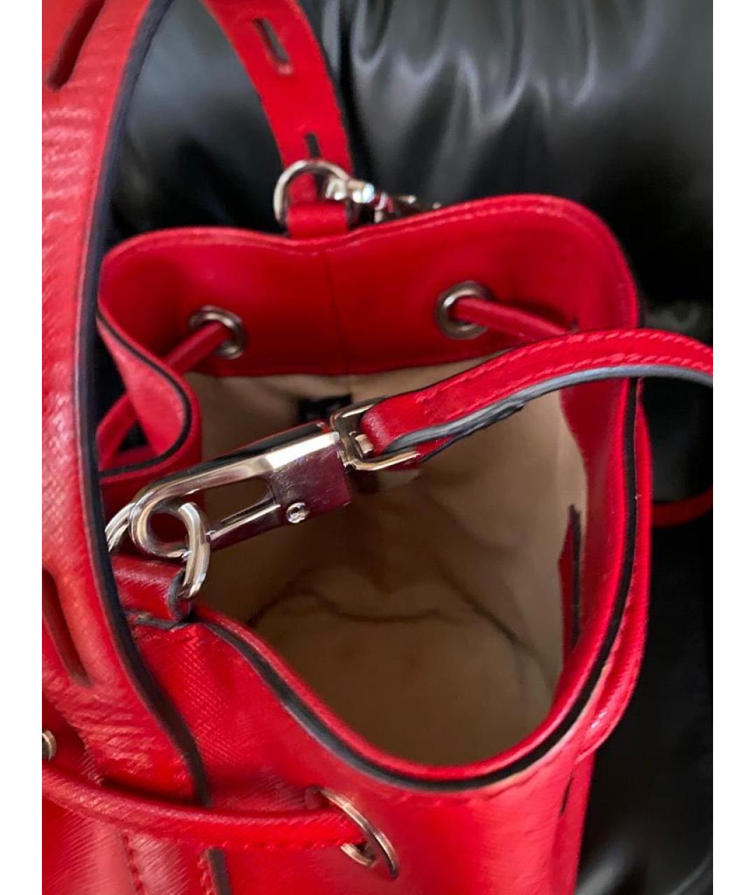 COCCINELLE Красная кожаная сумка через плечо, фото 6