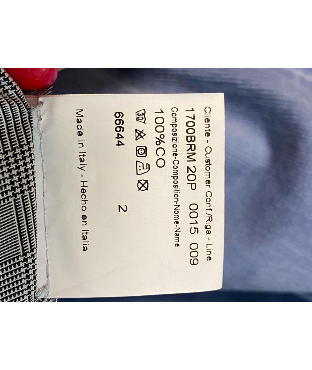 BRIONI Голубые хлопковые прямые джинсы, фото 6