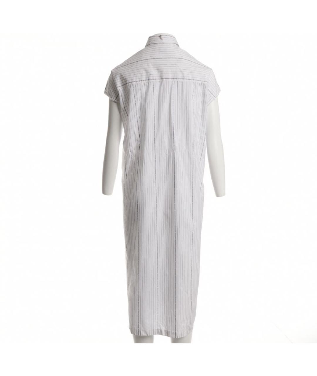 BALENCIAGA Белое хлопковое повседневное платье, фото 2