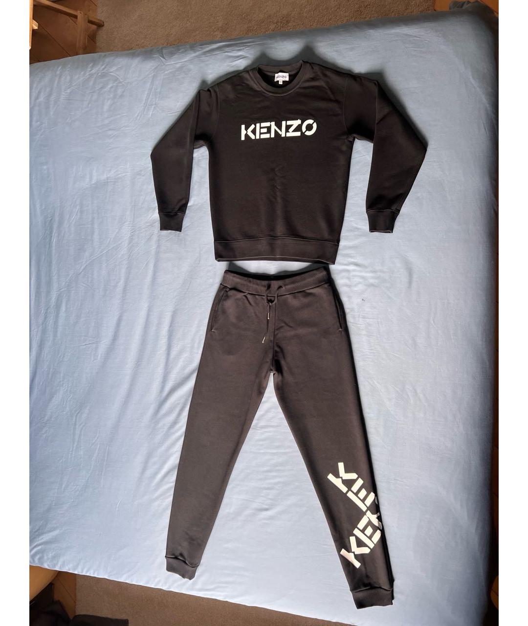 KENZO Черный хлопковый спортивные костюмы, фото 5