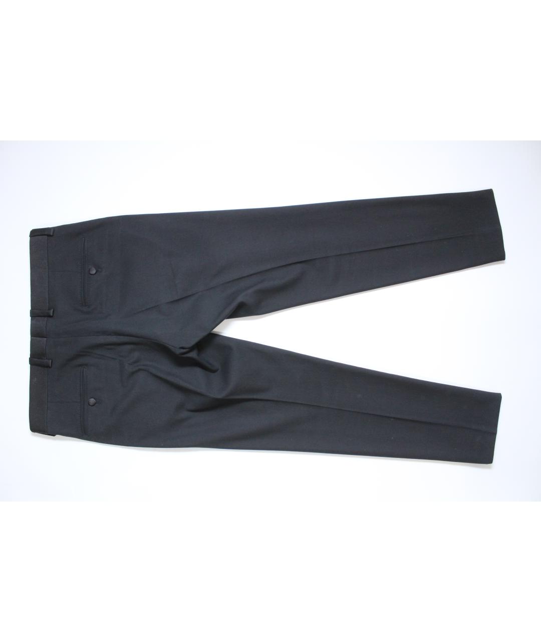 DOLCE&GABBANA Черные хлопковые классические брюки, фото 5
