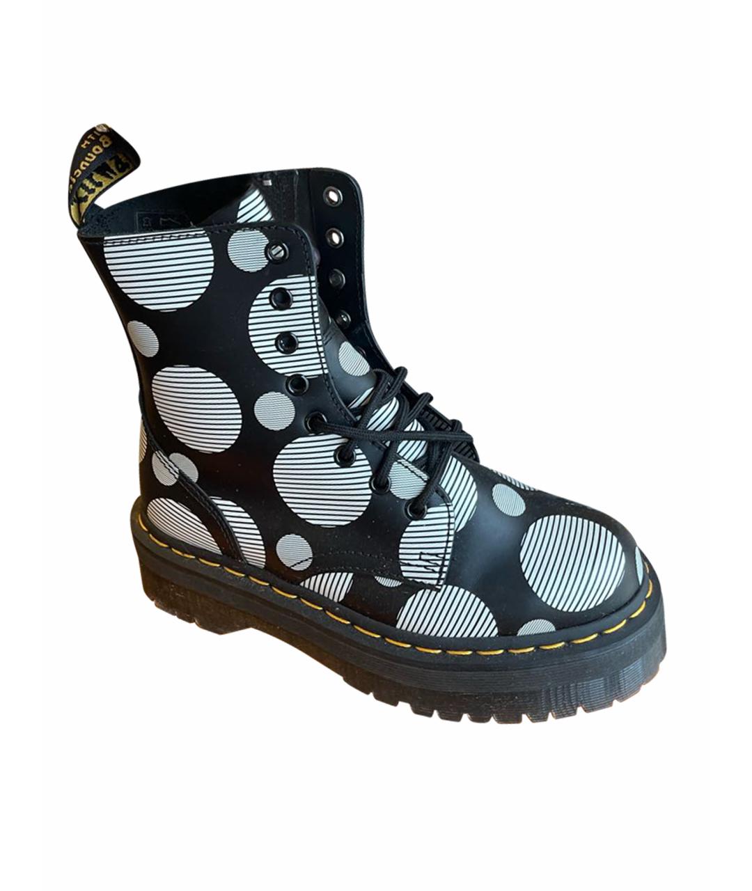 DR. MARTENS Черные ботинки из искусственной кожи, фото 1