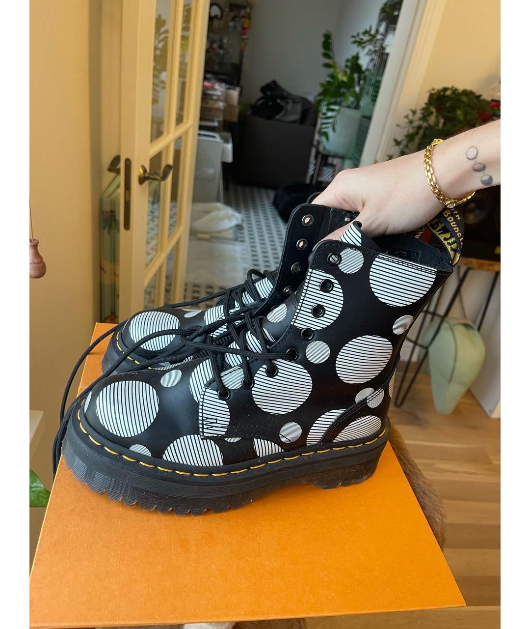 DR. MARTENS Черные ботинки из искусственной кожи, фото 7