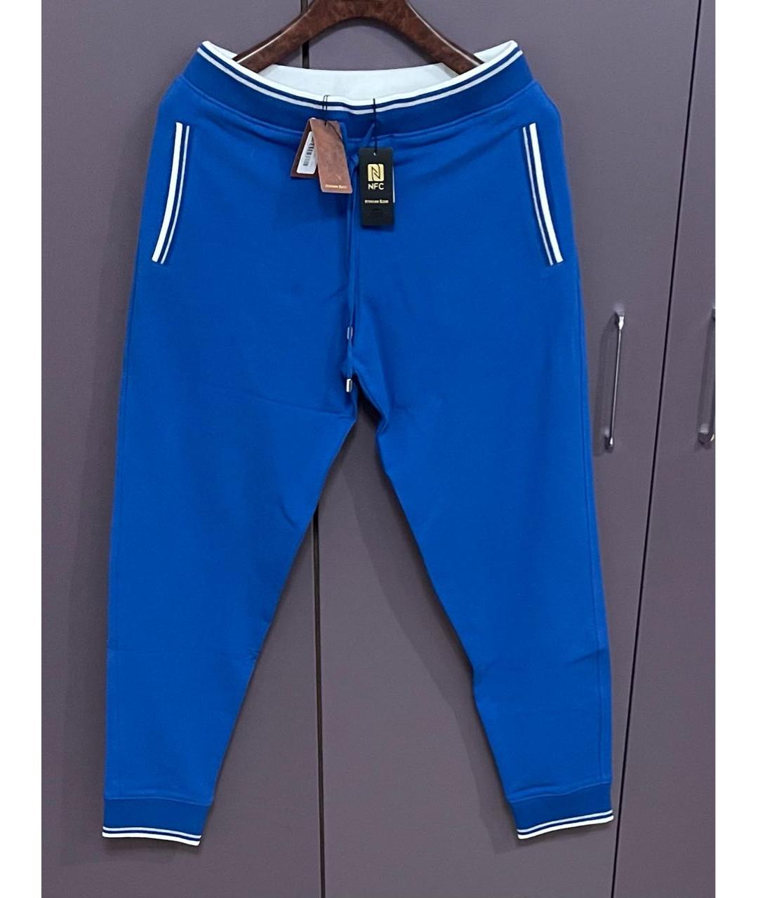 STEFANO RICCI Синий хлопковый спортивный костюм, фото 2