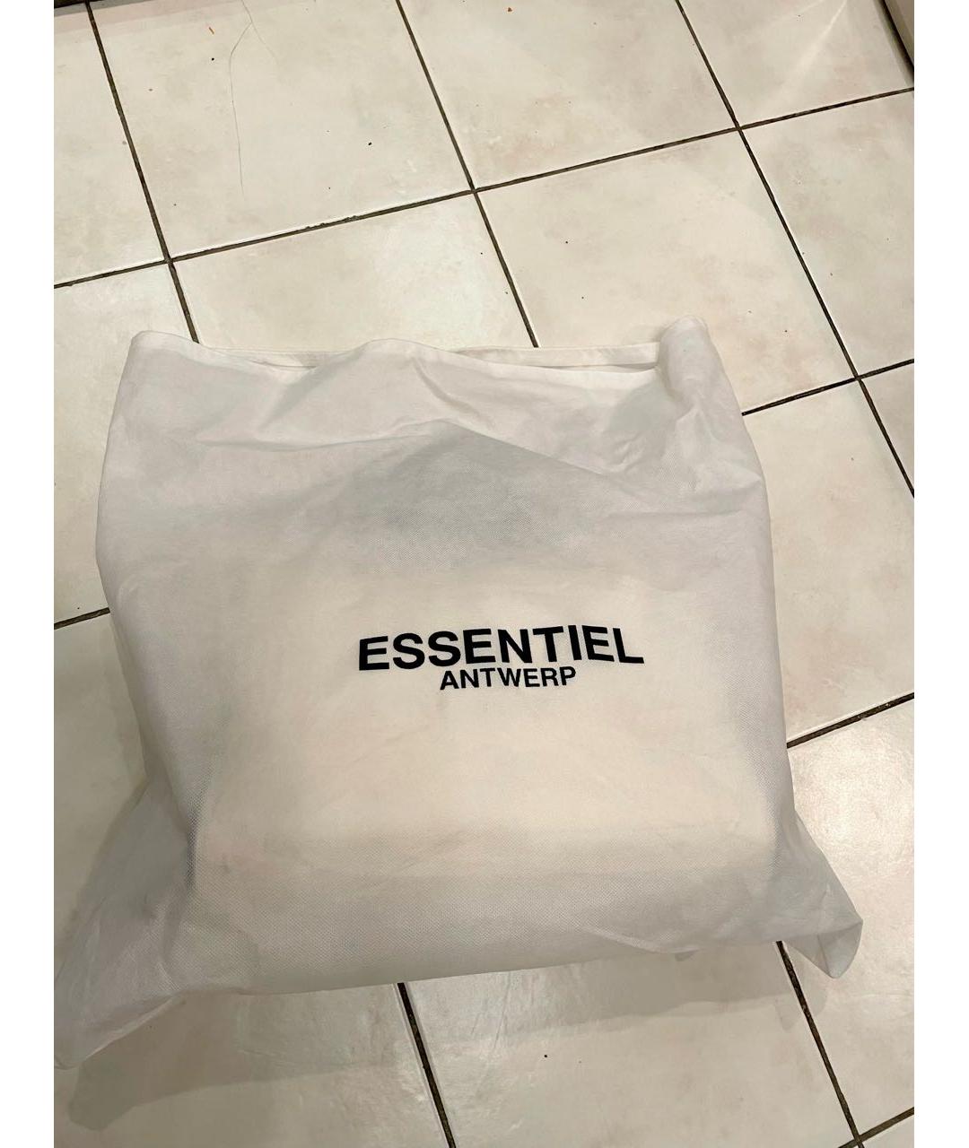 ESSENTIEL ANTWERP Бежевая сумка с короткими ручками из искусственной кожи, фото 8