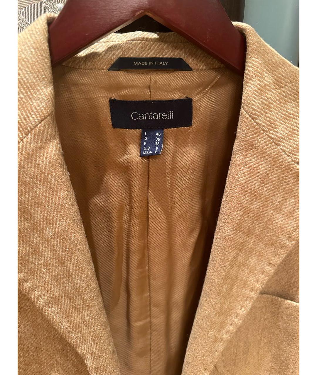 CANTARELLI Коричневый шерстяной жакет/пиджак, фото 3