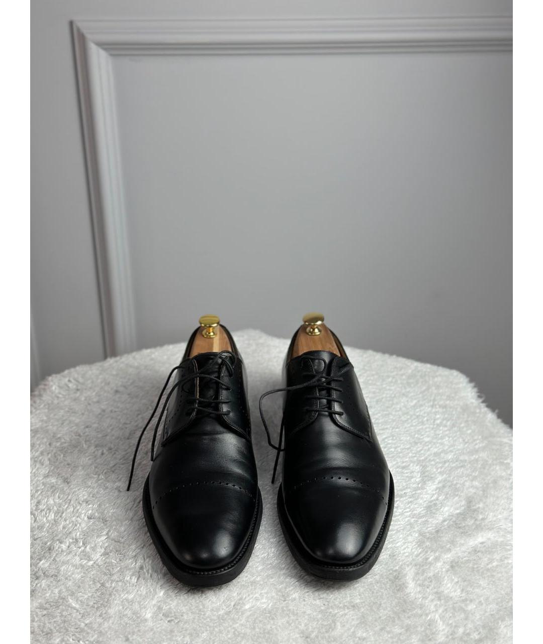 KITON Черные кожаные туфли, фото 2
