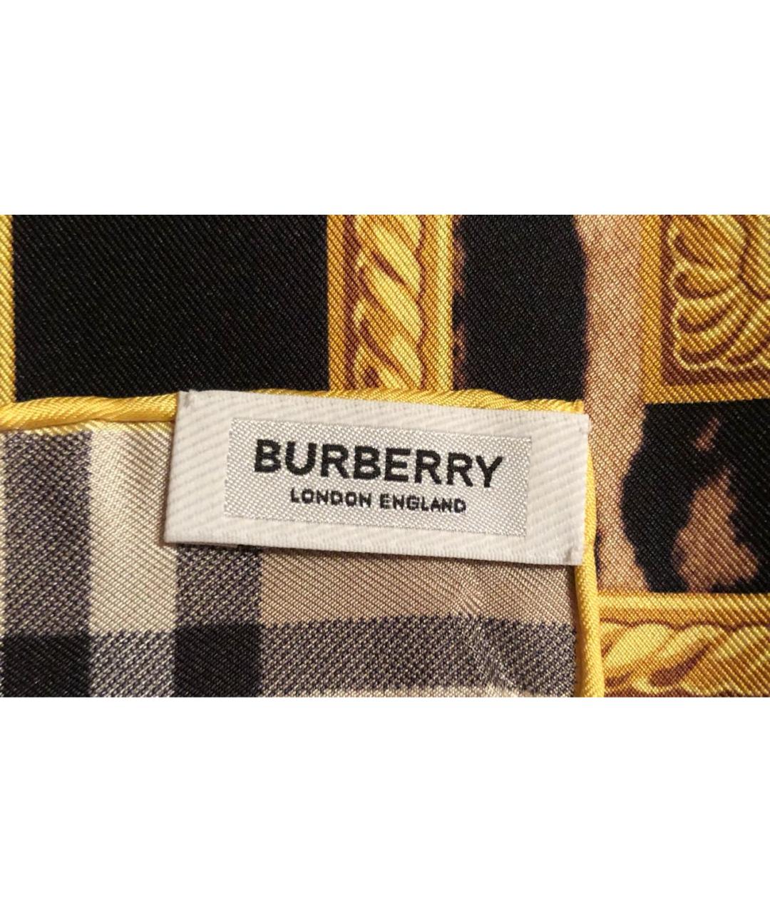 BURBERRY Мульти шелковый платок, фото 4