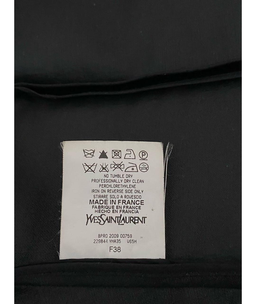 SAINT LAURENT Черный полиэстеровый жакет/пиджак, фото 5