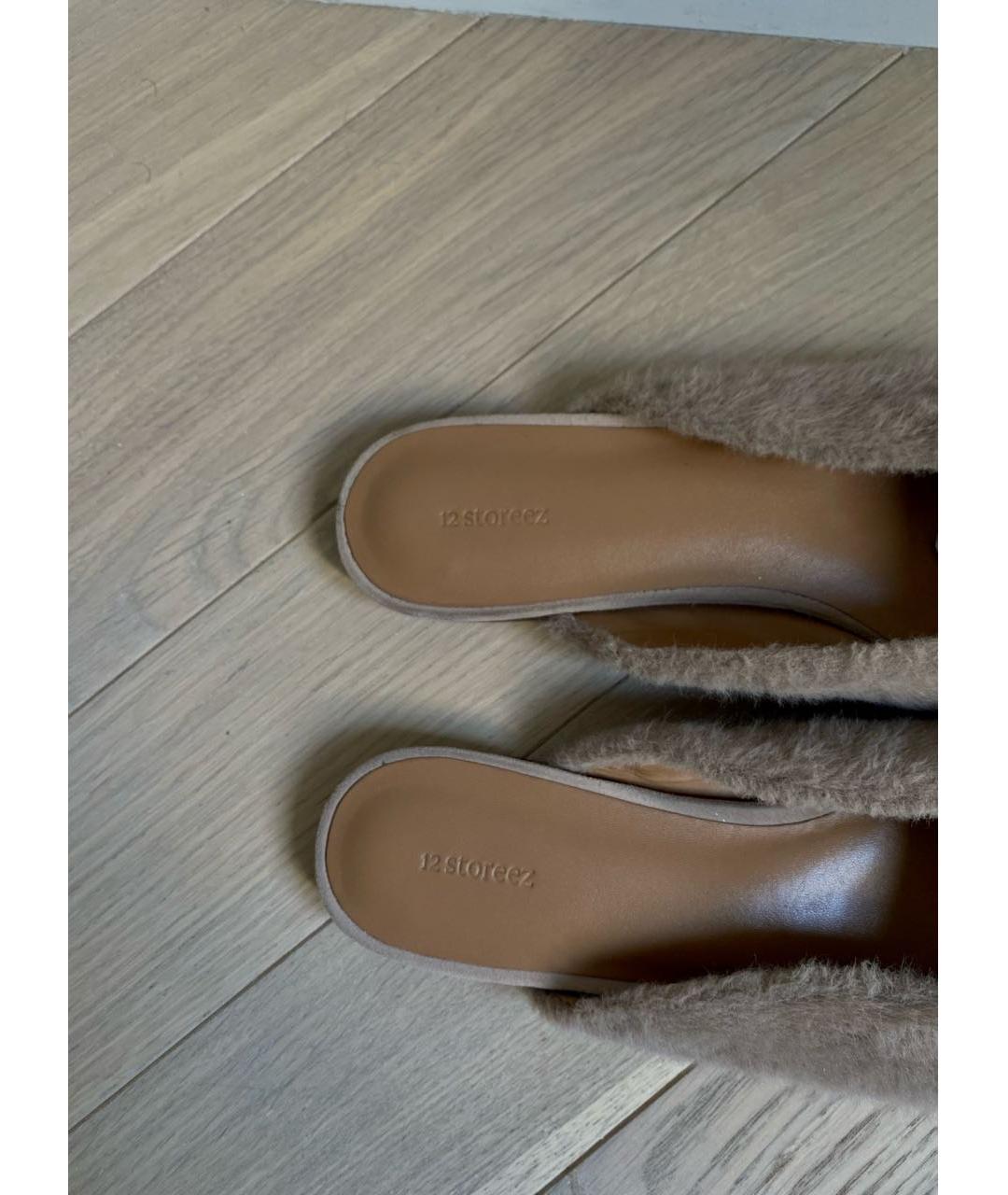 12 STOREEZ Бежевые мюли, фото 5