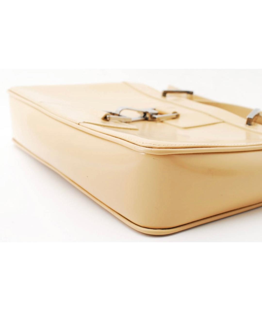 GUCCI Бежевая кожаная сумка через плечо, фото 3