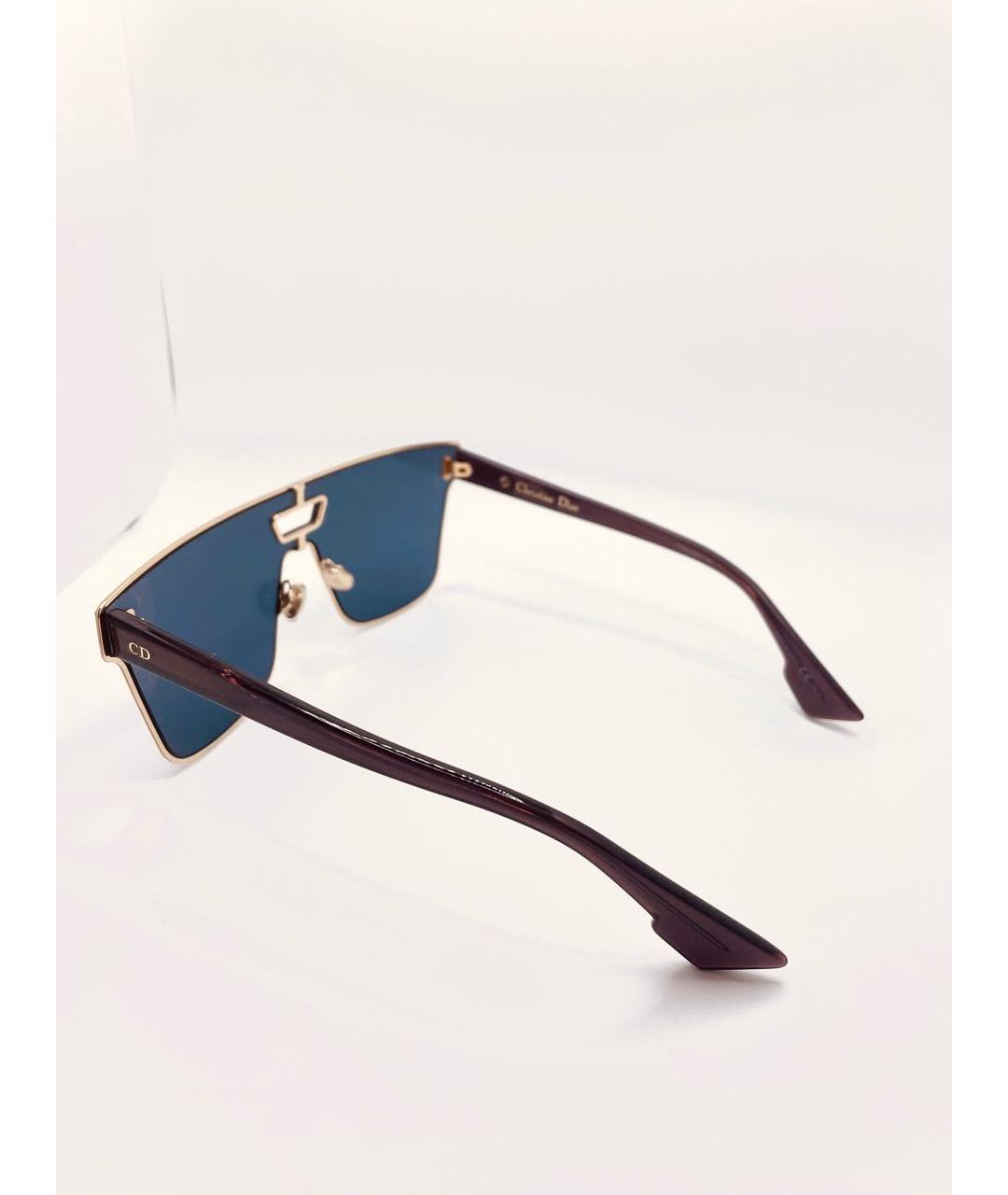 CHRISTIAN DIOR PRE-OWNED Темно-синие металлические солнцезащитные очки, фото 2
