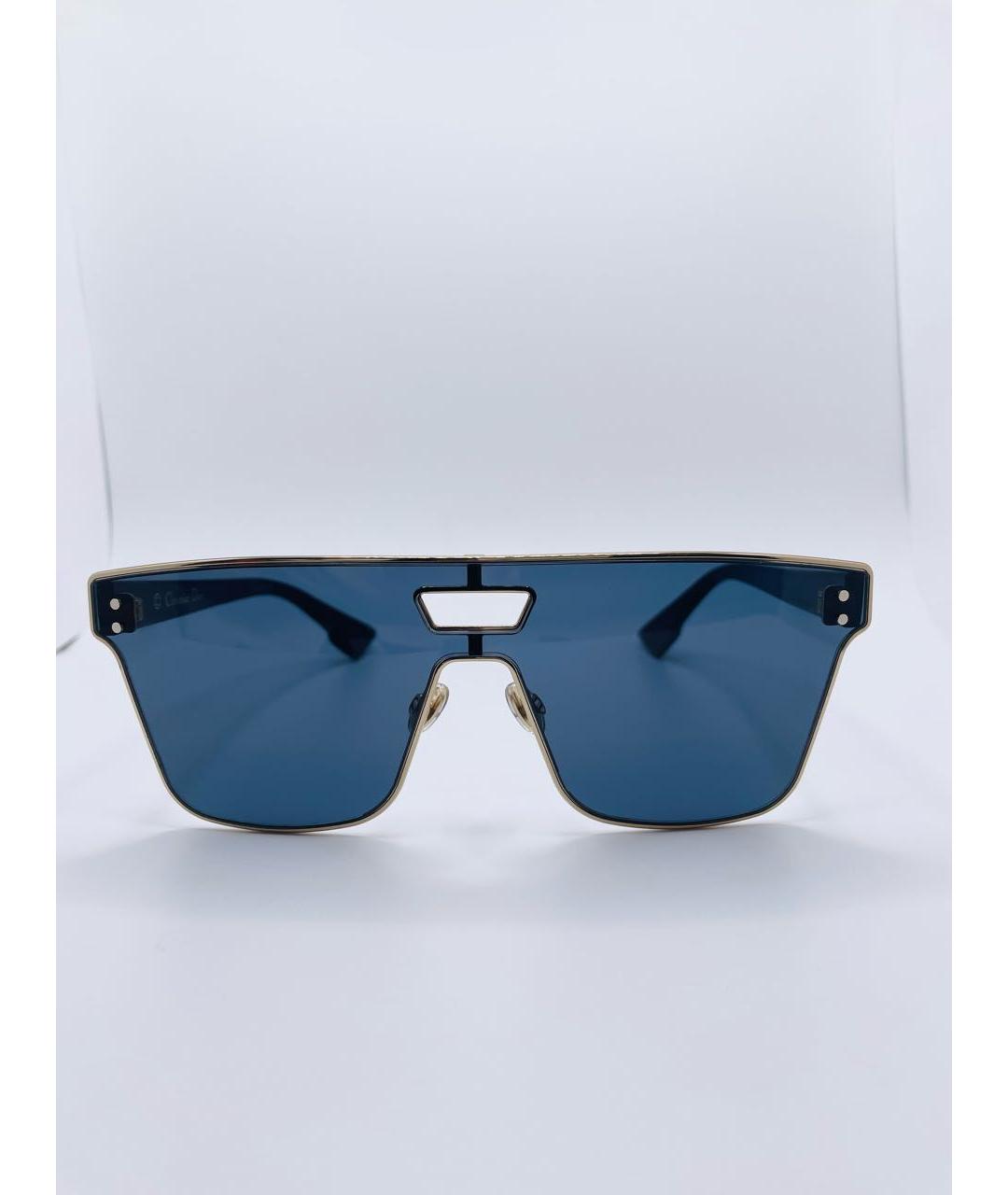 CHRISTIAN DIOR PRE-OWNED Темно-синие металлические солнцезащитные очки, фото 9