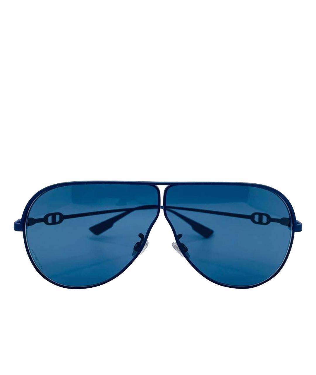 CHRISTIAN DIOR Темно-синие металлические солнцезащитные очки, фото 1