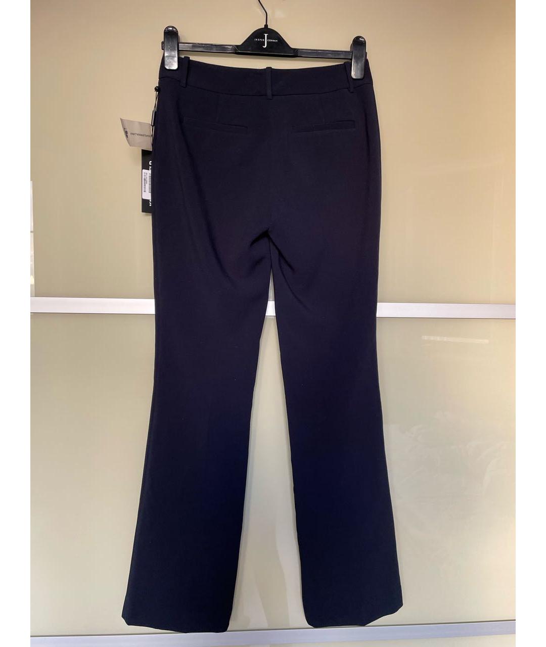 KARL LAGERFELD Темно-синие полиэстеровые прямые брюки, фото 5