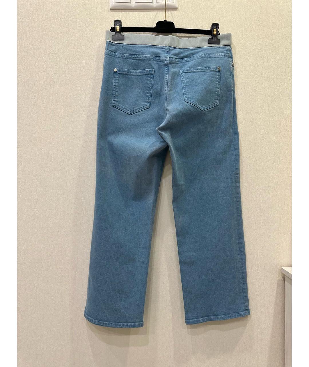 CHANEL PRE-OWNED Голубые прямые джинсы, фото 4