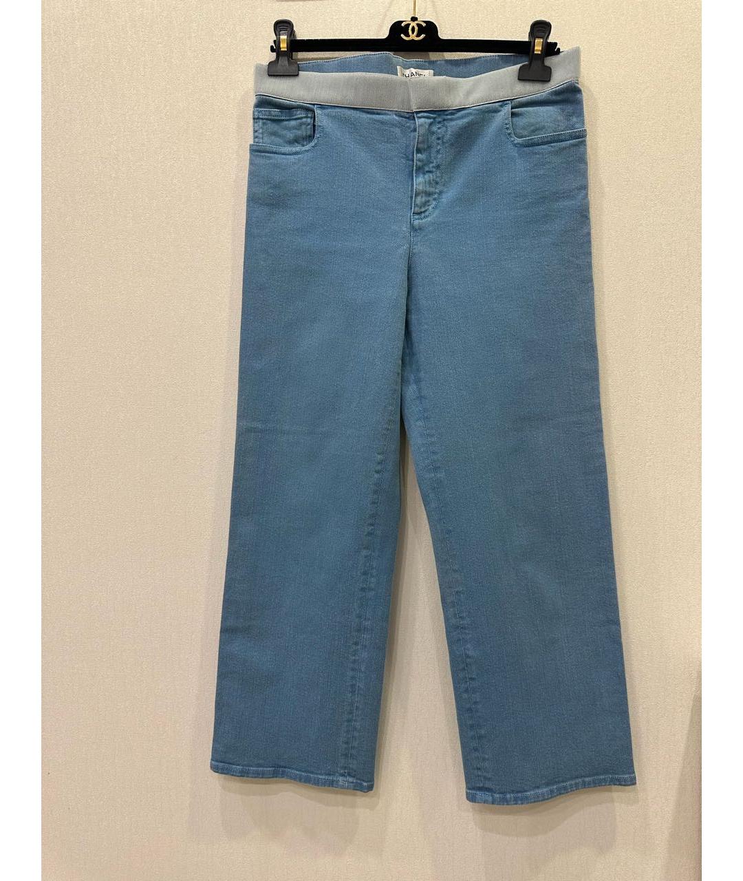 CHANEL PRE-OWNED Голубые прямые джинсы, фото 9