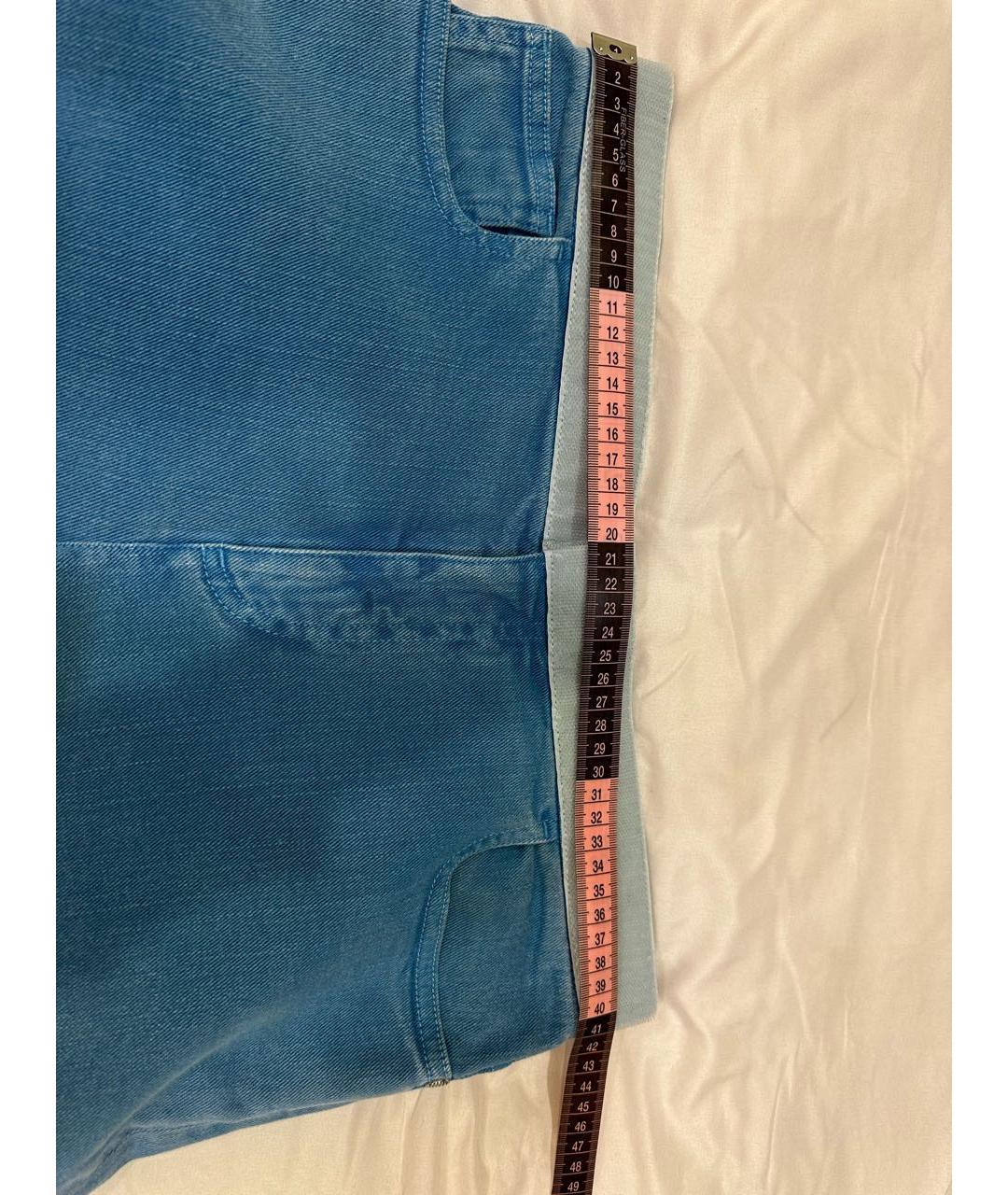 CHANEL PRE-OWNED Голубые прямые джинсы, фото 5