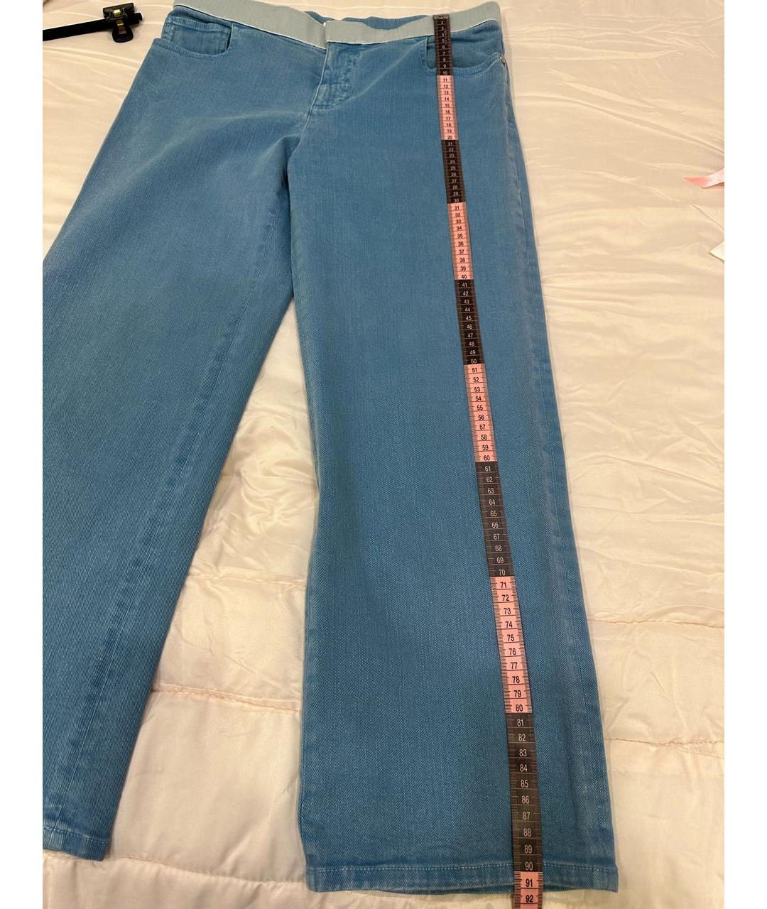 CHANEL PRE-OWNED Голубые прямые джинсы, фото 7