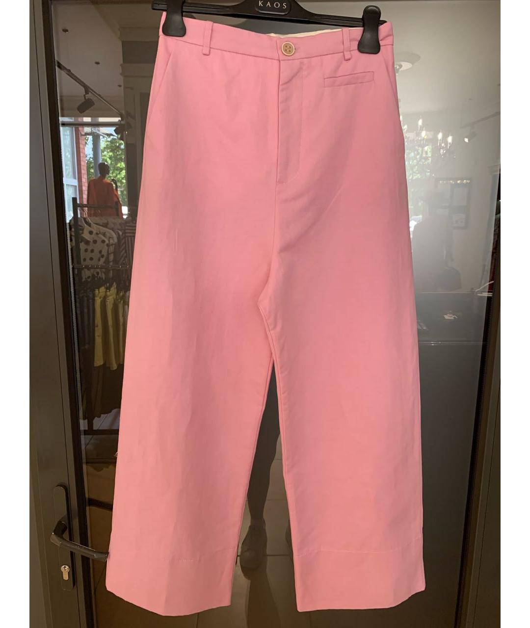 PHISIQUE DU ROLE Розовый хлопковый костюм с брюками, фото 2