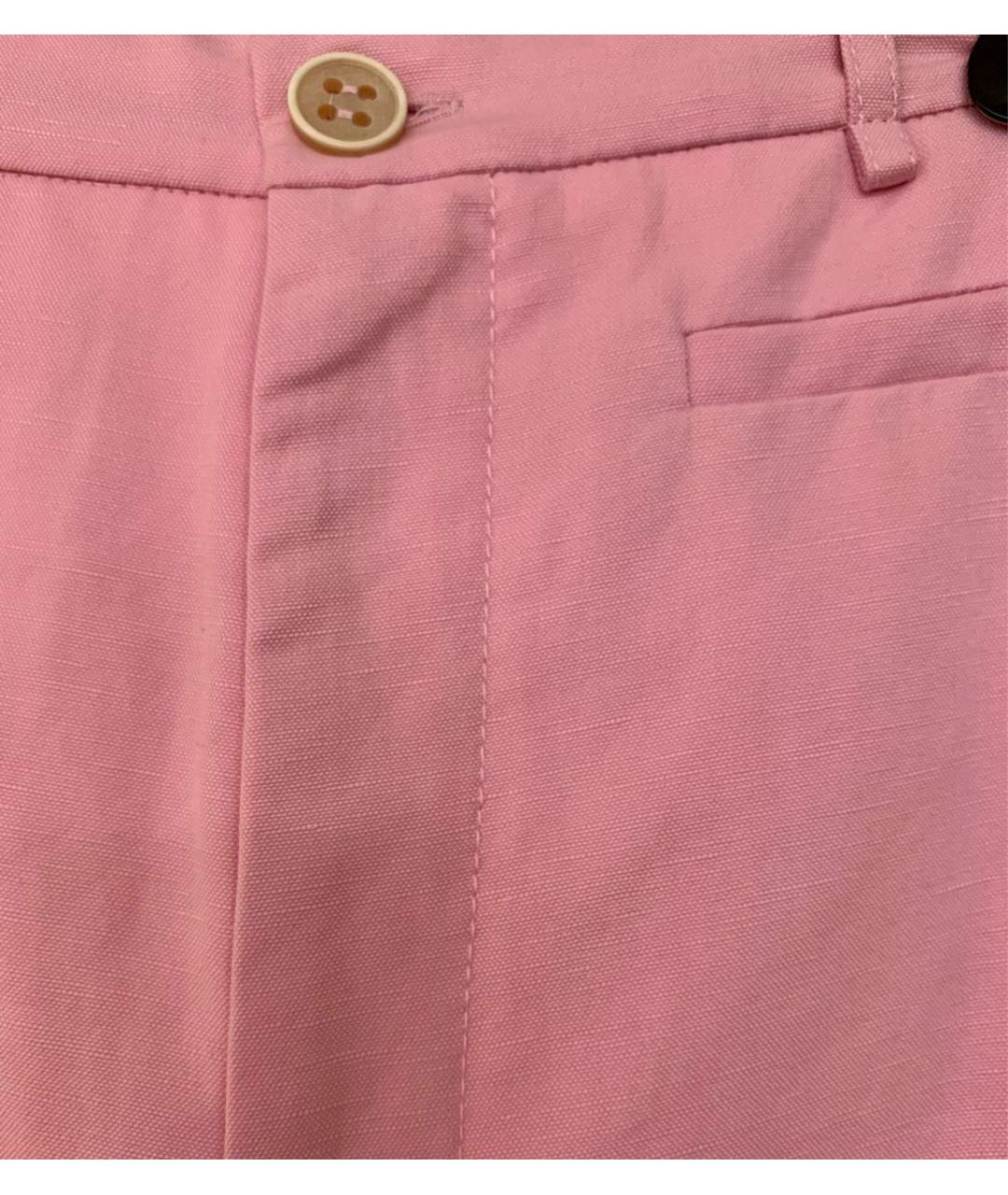PHISIQUE DU ROLE Розовый хлопковый костюм с брюками, фото 4