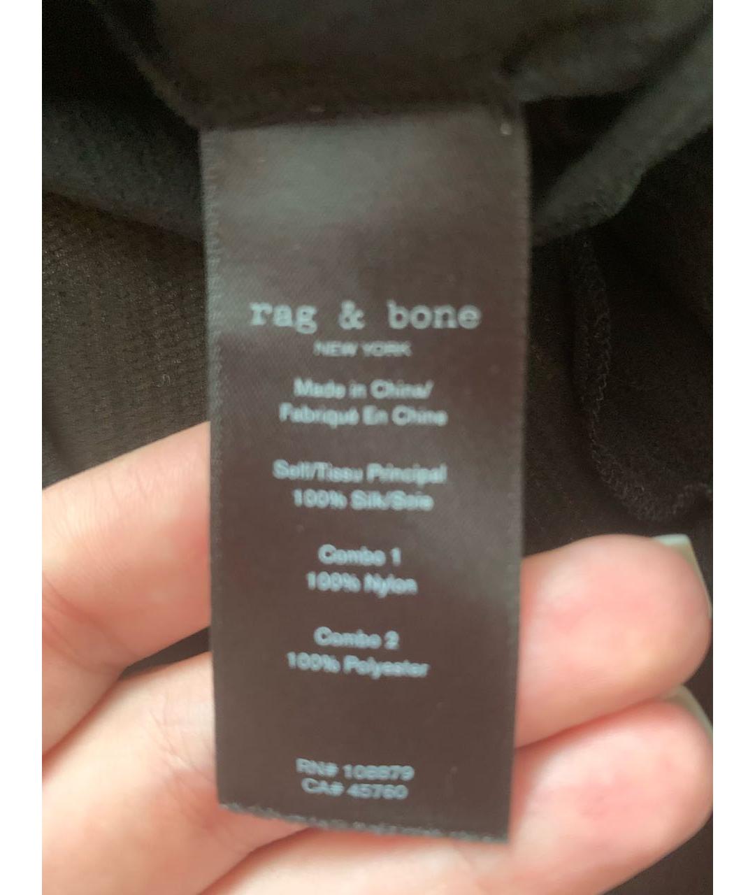 RAG&BONE Черная блузы, фото 5