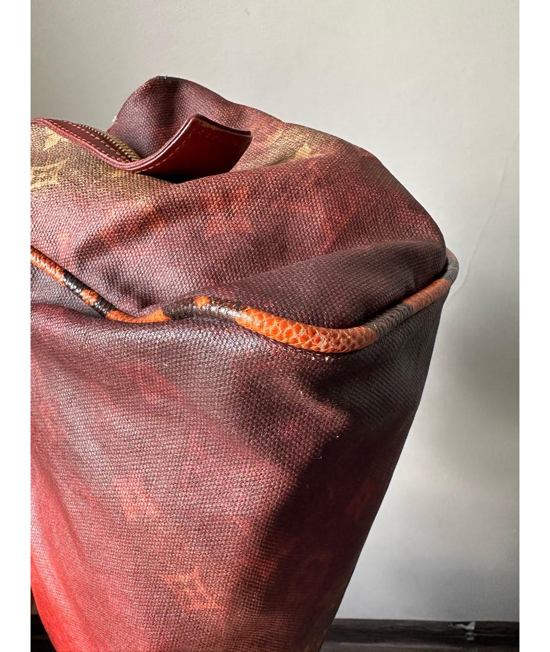 LOUIS VUITTON Бордовая сумка с короткими ручками, фото 5