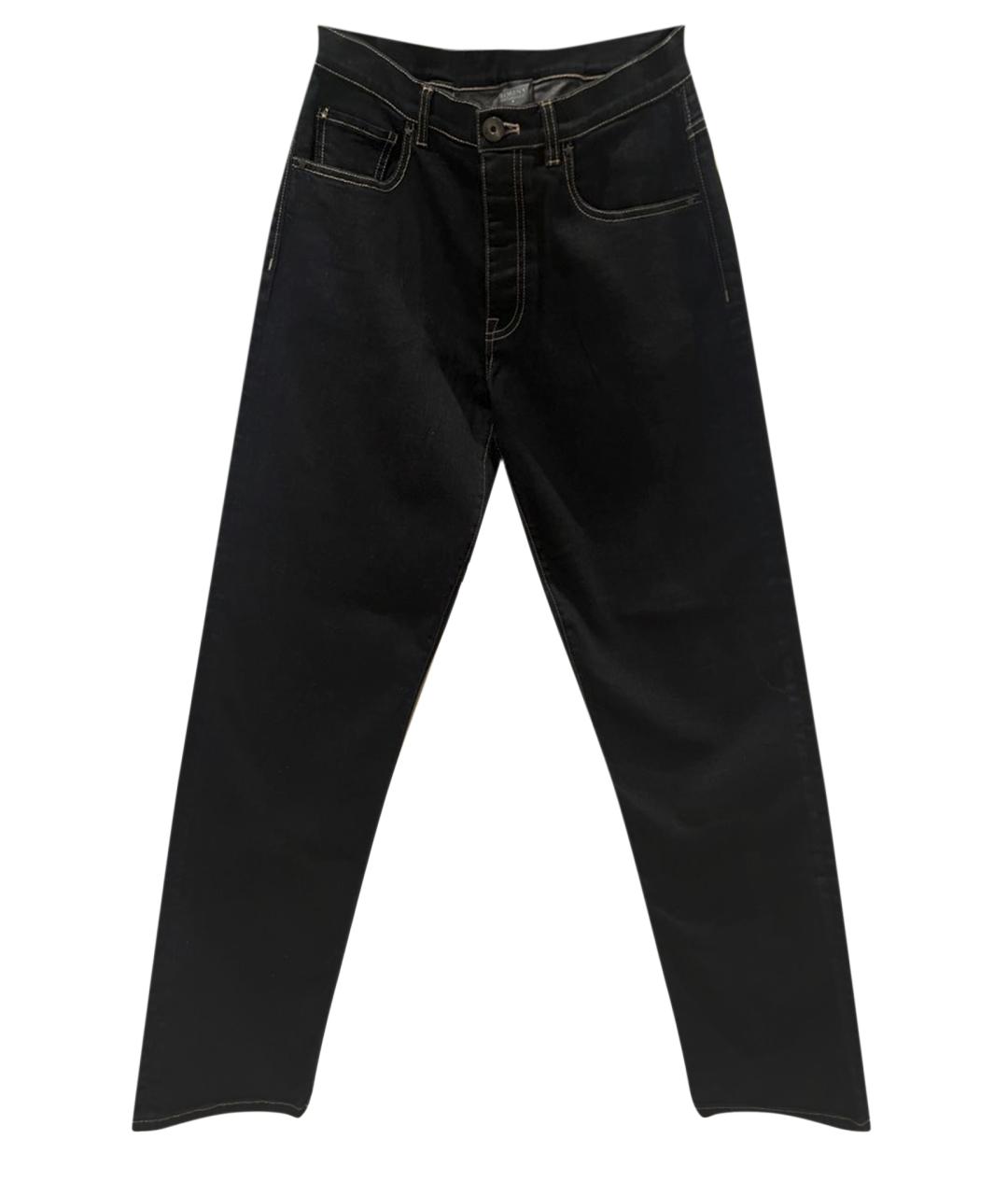LORENA ANTONIAZZI Черные хлопковые прямые джинсы, фото 1
