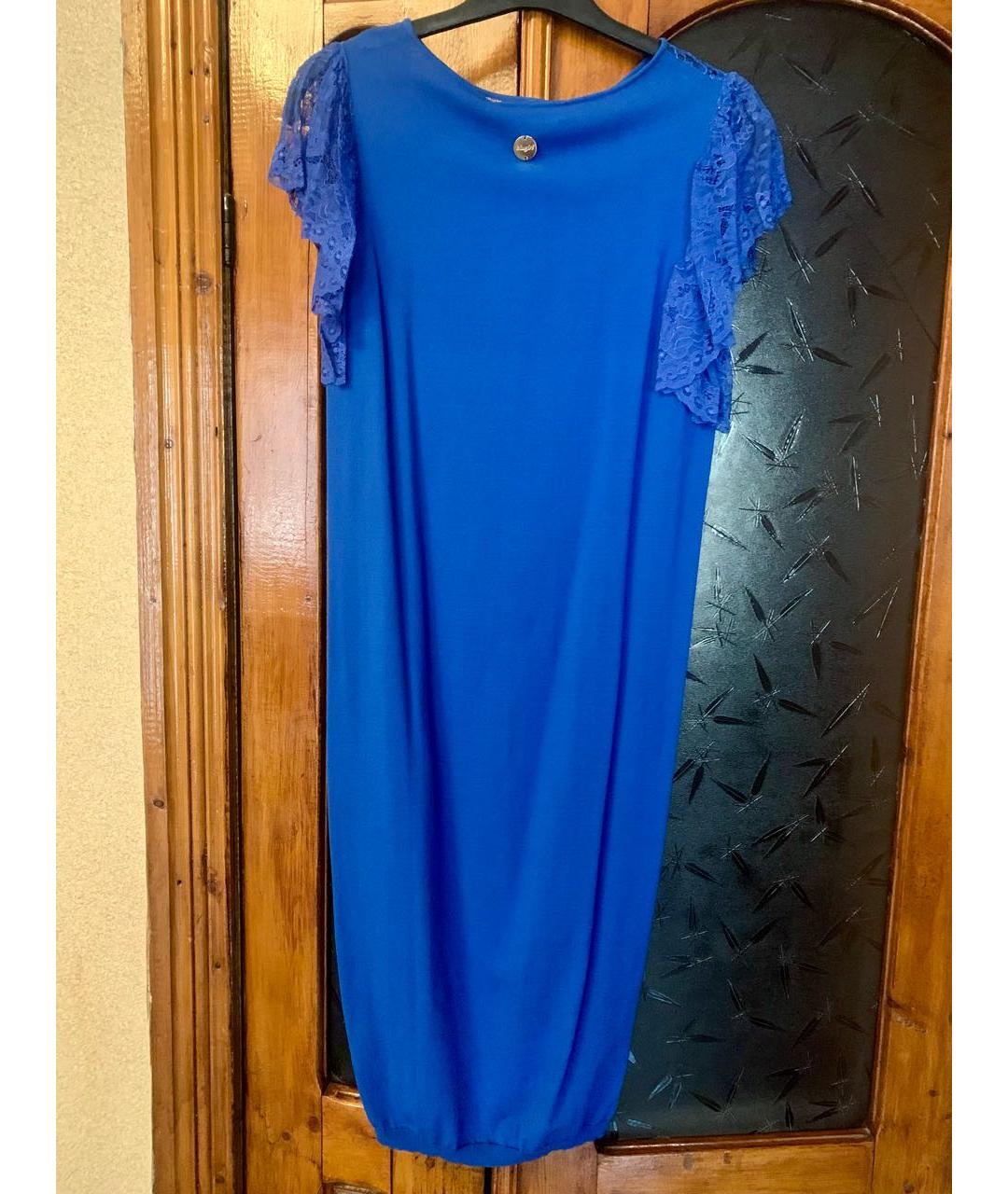 BLUGIRL Синее вискозное вечернее платье, фото 2