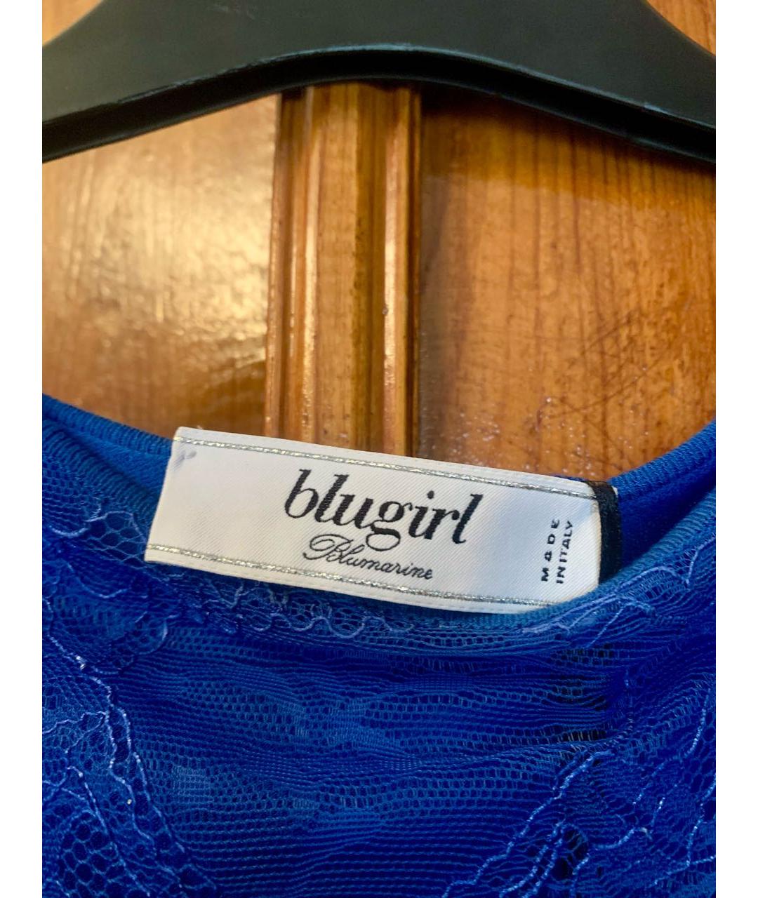BLUGIRL Синее вискозное вечернее платье, фото 3