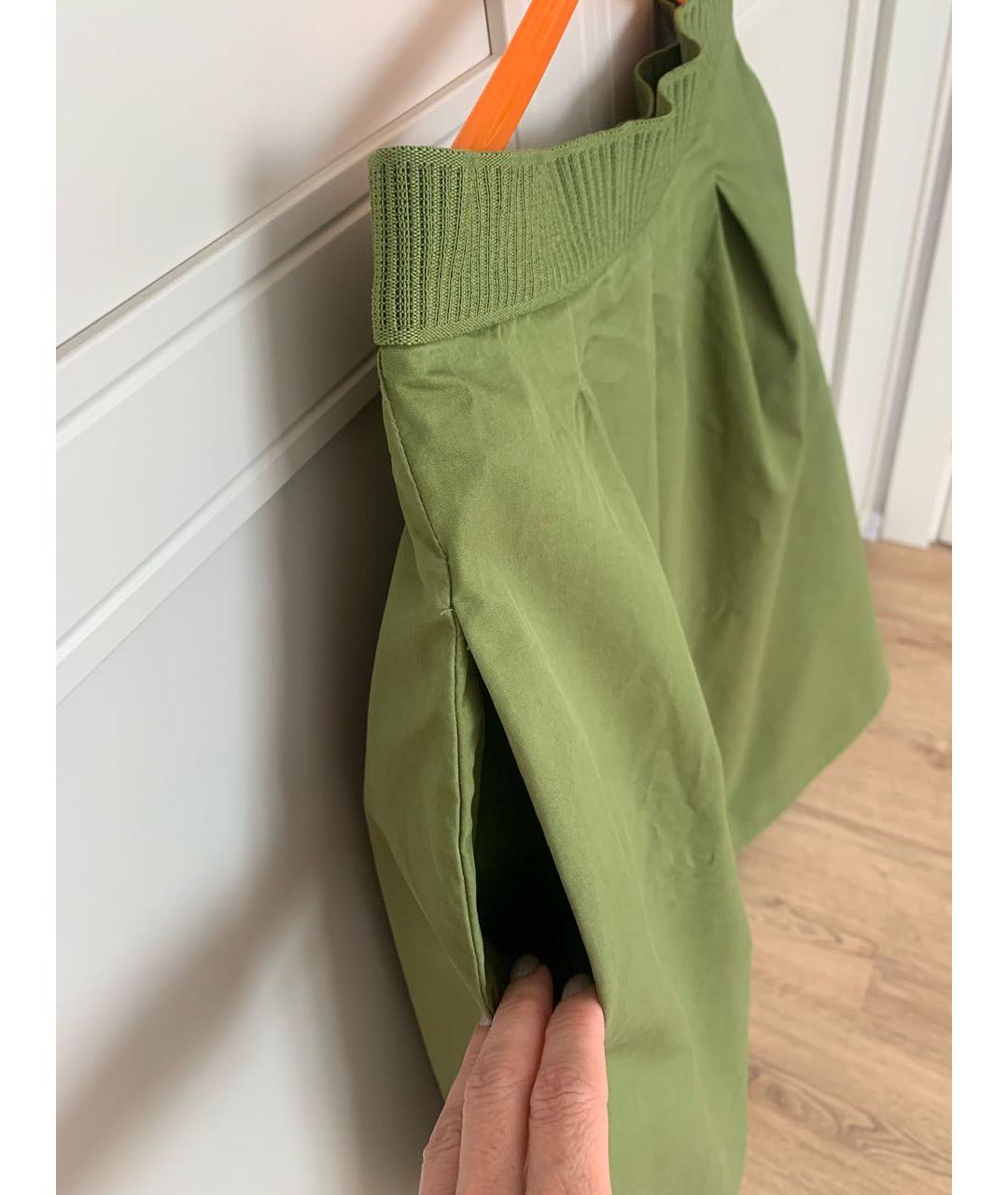 COS Зеленая хлопковая юбка миди, фото 2