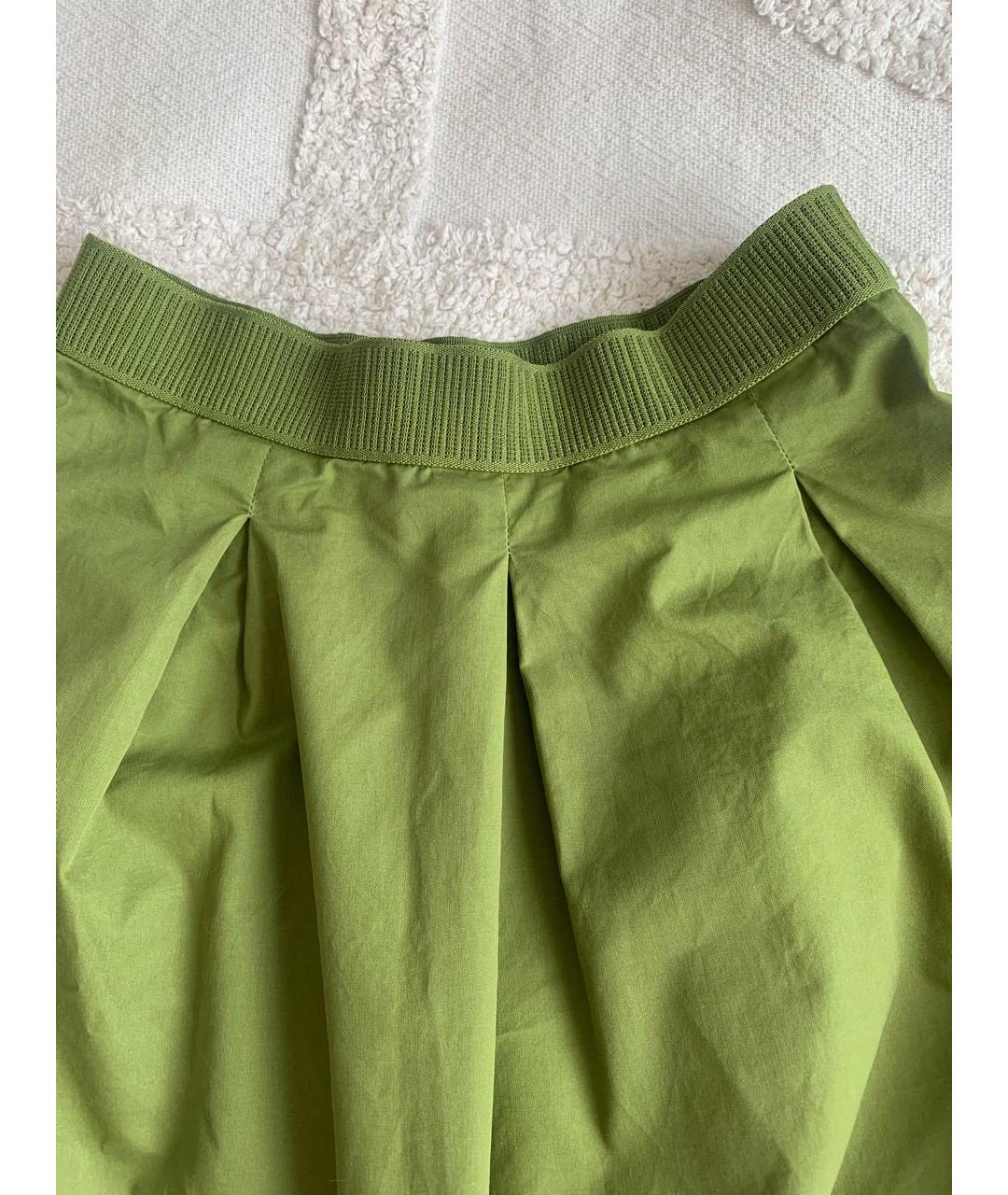 COS Зеленая хлопковая юбка миди, фото 6