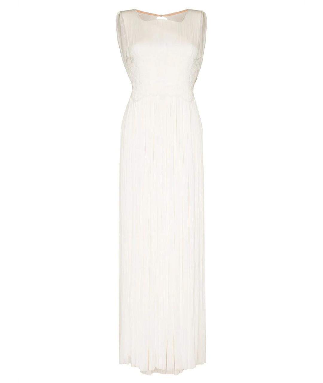 MARIA LUCIA HOHAN Белое шелковое вечернее платье, фото 1