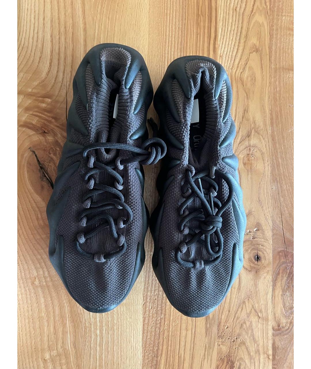 ADIDAS YEEZY Черные низкие кроссовки / кеды, фото 2