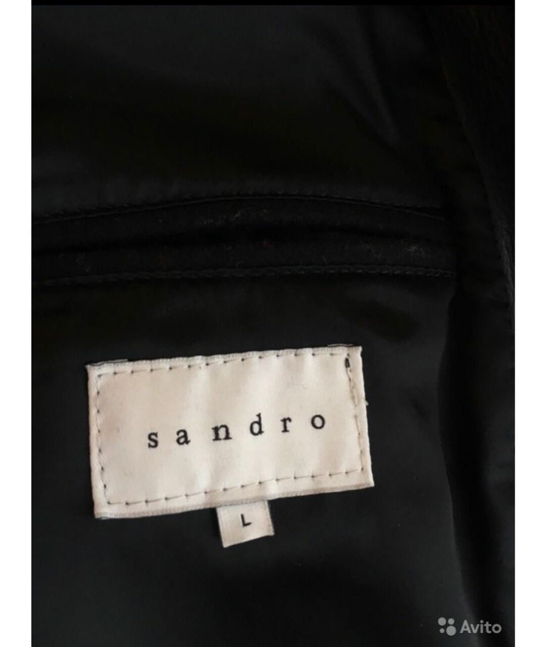 SANDRO Черная шерстяная куртка, фото 3