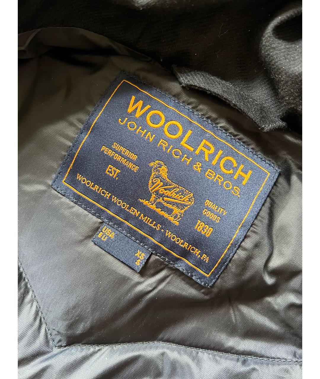 WOOLRICH Темно-синяя шерстяная парка, фото 3