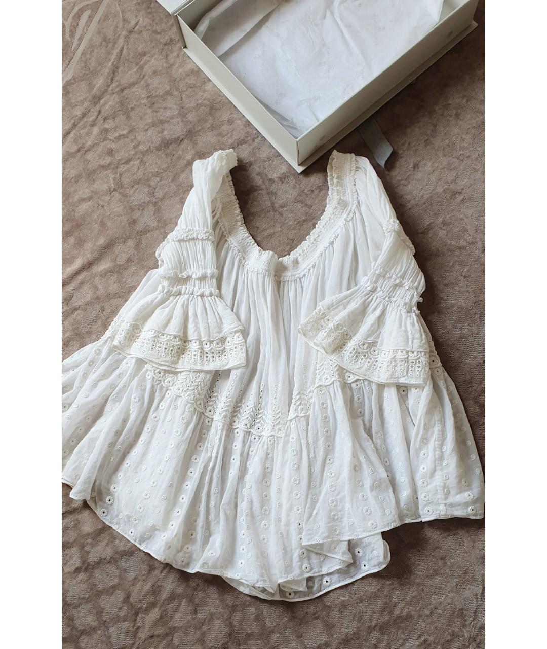 CHLOE Белая хлопковая туника, фото 5