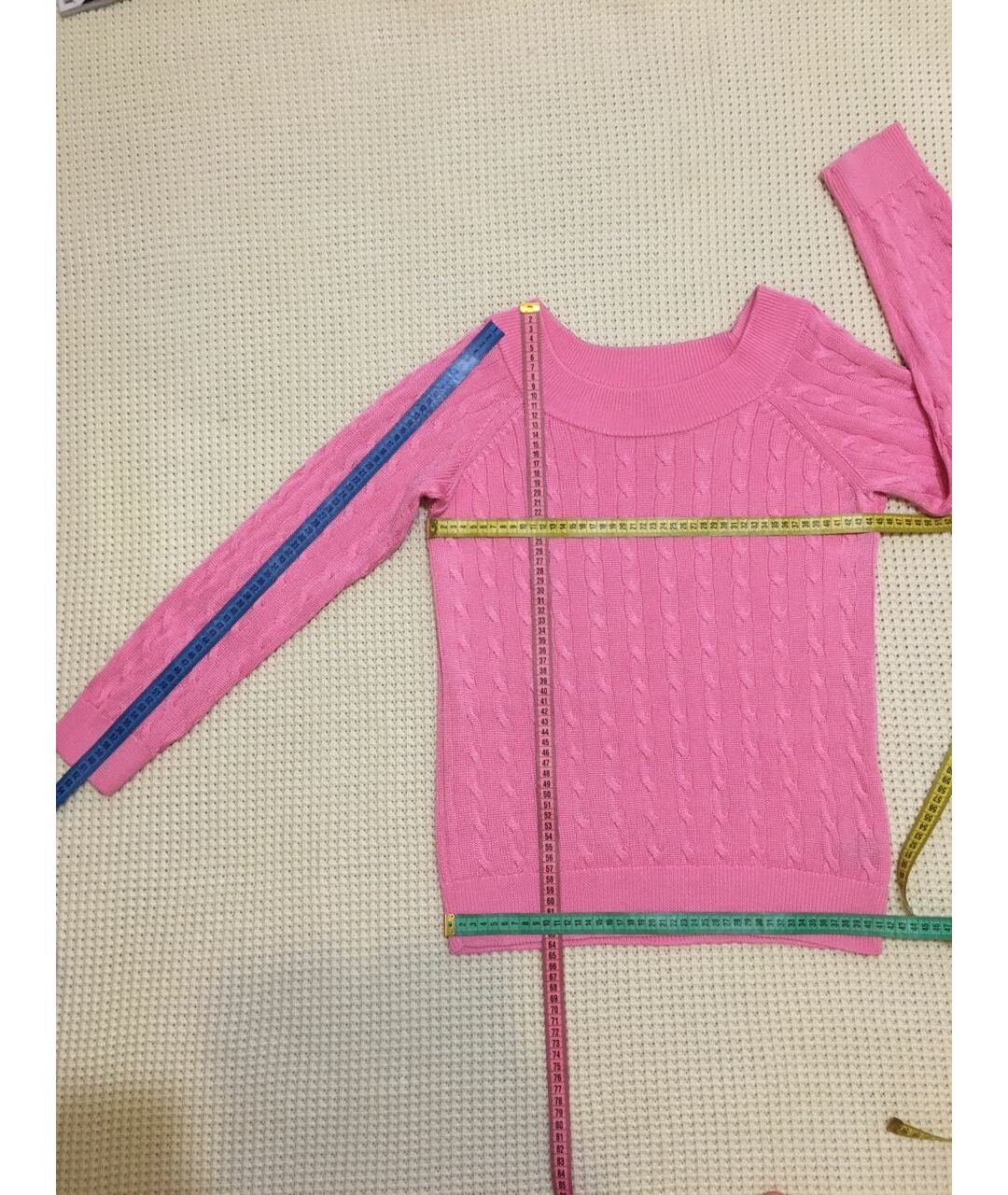 RALPH LAUREN Розовый хлопковый джемпер / свитер, фото 8