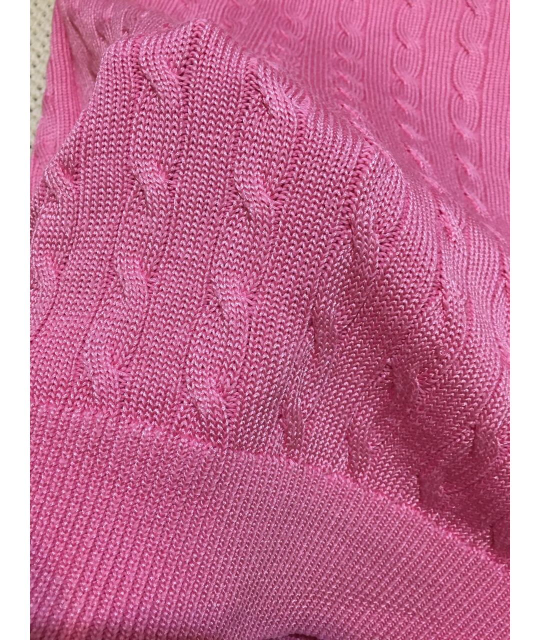 RALPH LAUREN Розовый хлопковый джемпер / свитер, фото 7