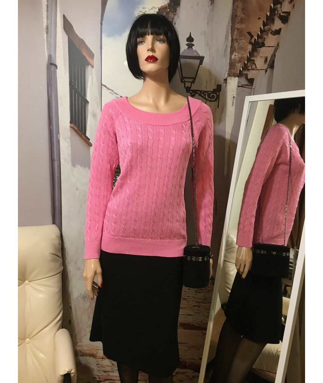 RALPH LAUREN Розовый хлопковый джемпер / свитер, фото 2