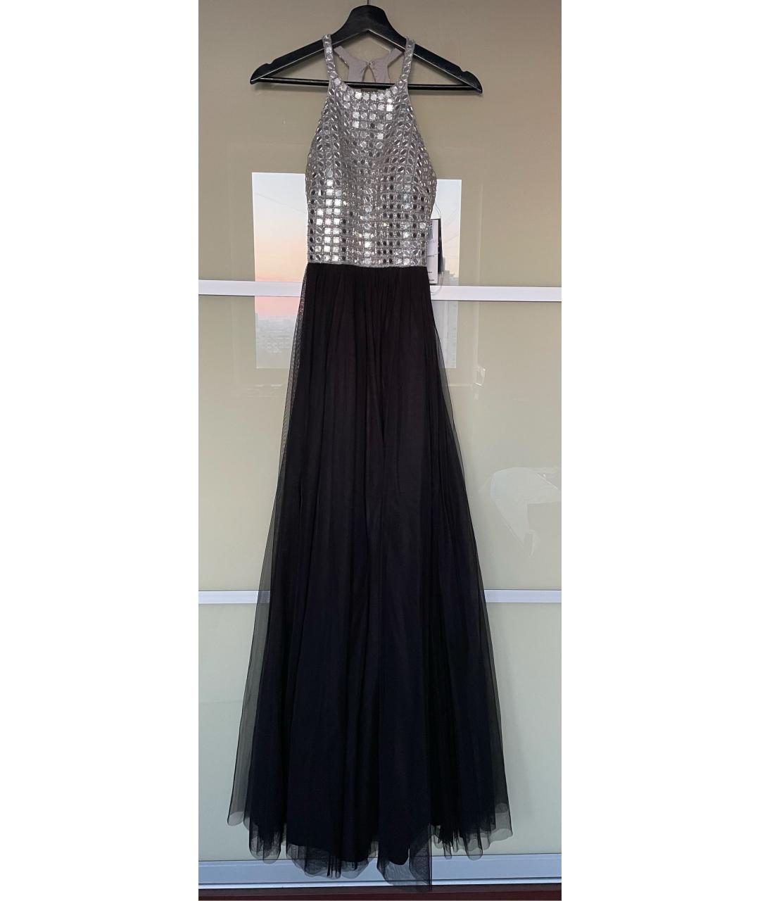 BASIX Черное полиэстеровое вечернее платье, фото 9