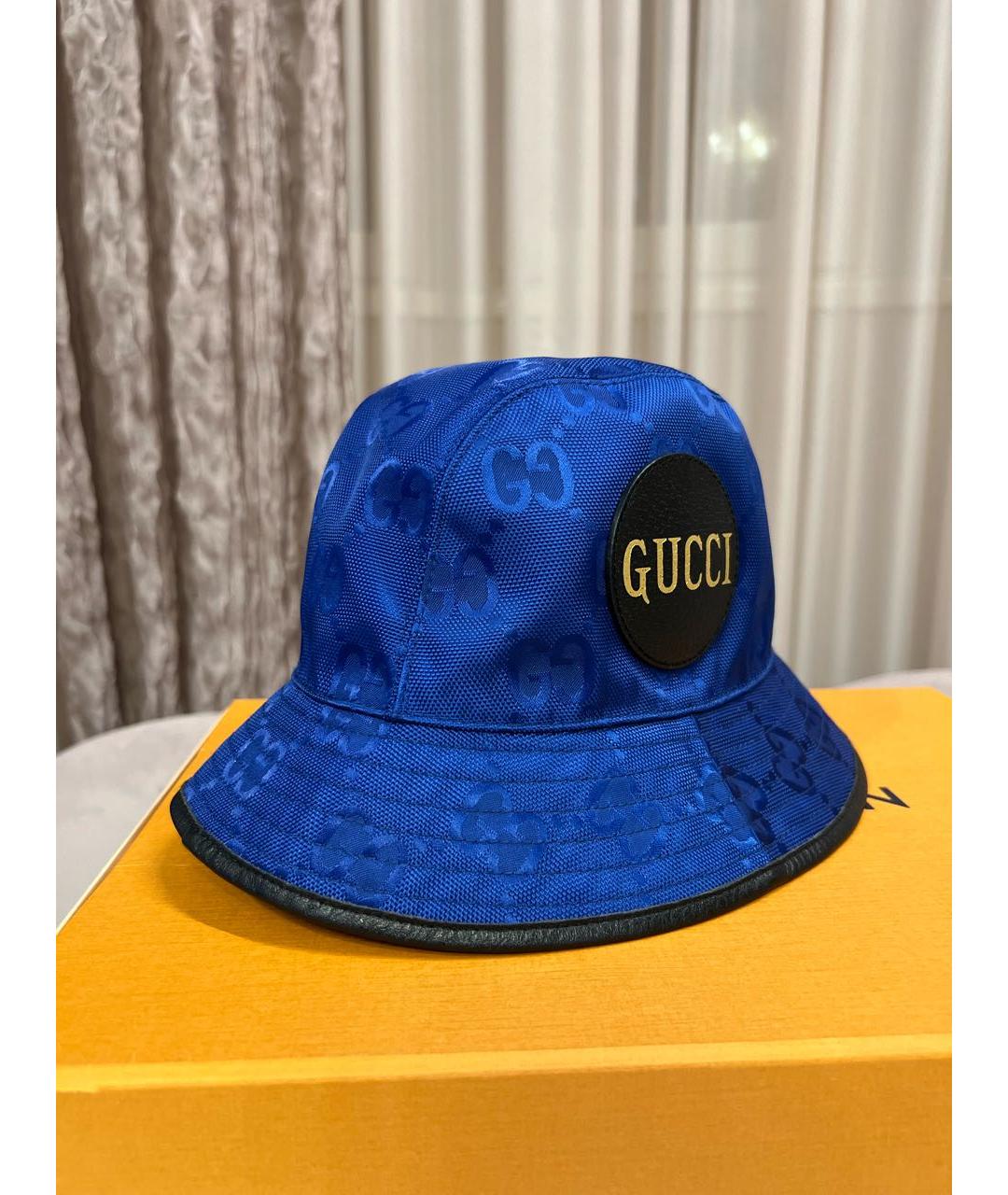 GUCCI Синяя панама, фото 5