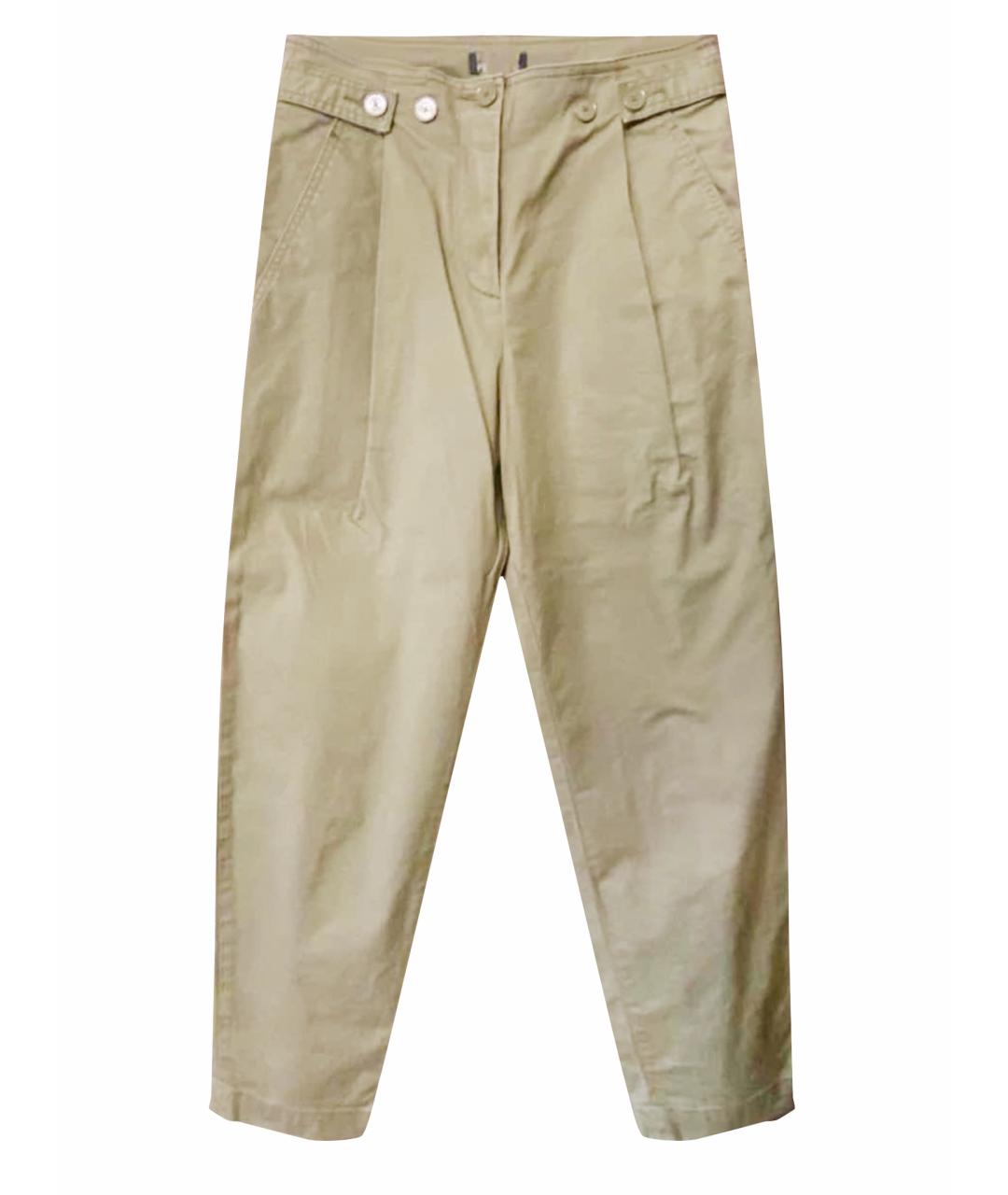 MAX&CO Хаки хлопко-эластановые брюки широкие, фото 1