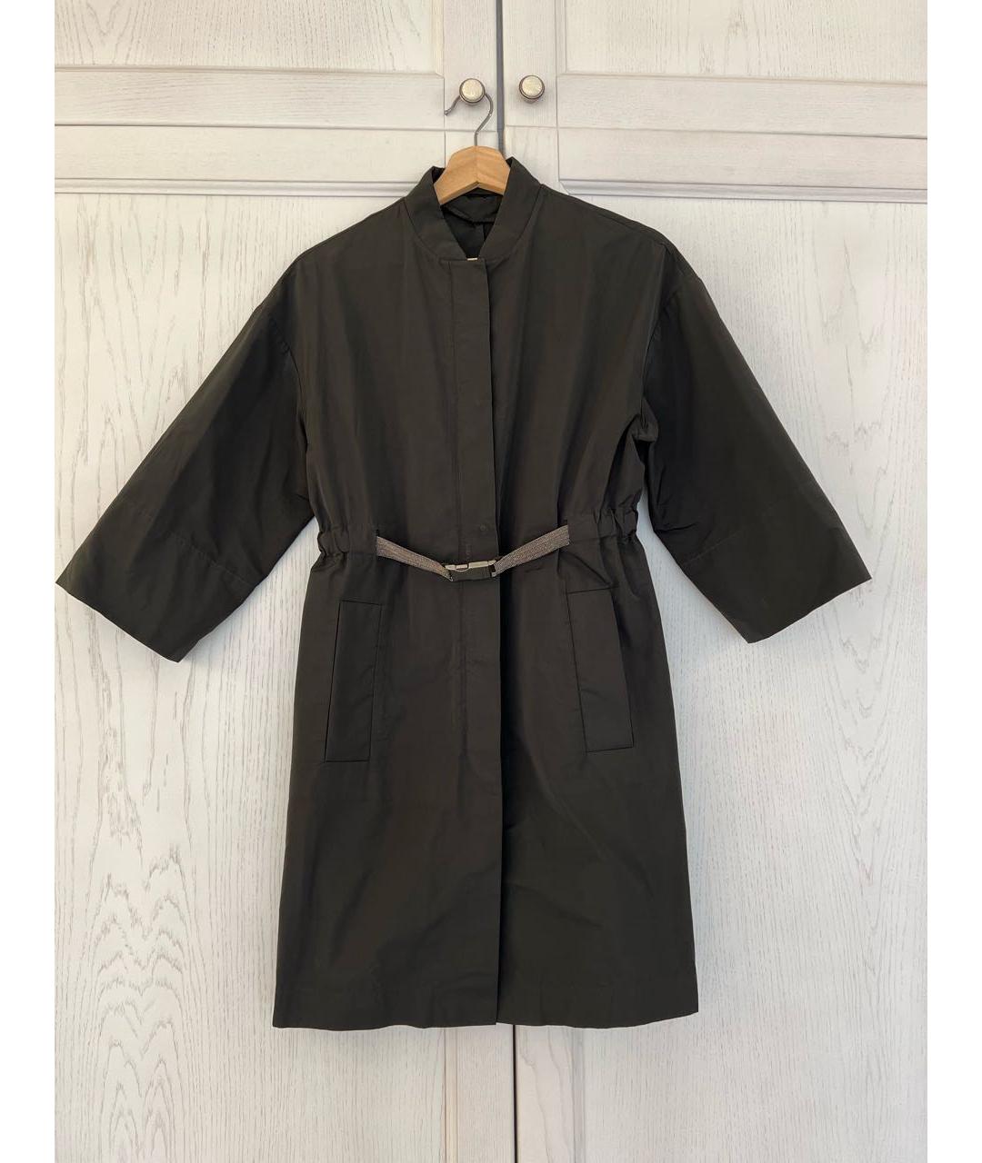 BRUNELLO CUCINELLI Черный тренч/плащ, фото 8