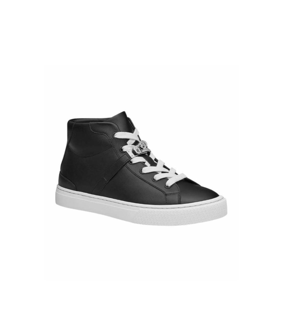 HERMES PRE-OWNED Черные кожаные кроссовки, фото 1