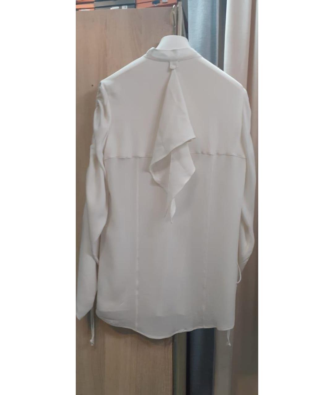 LOEWE Белая шелковая блузы, фото 2