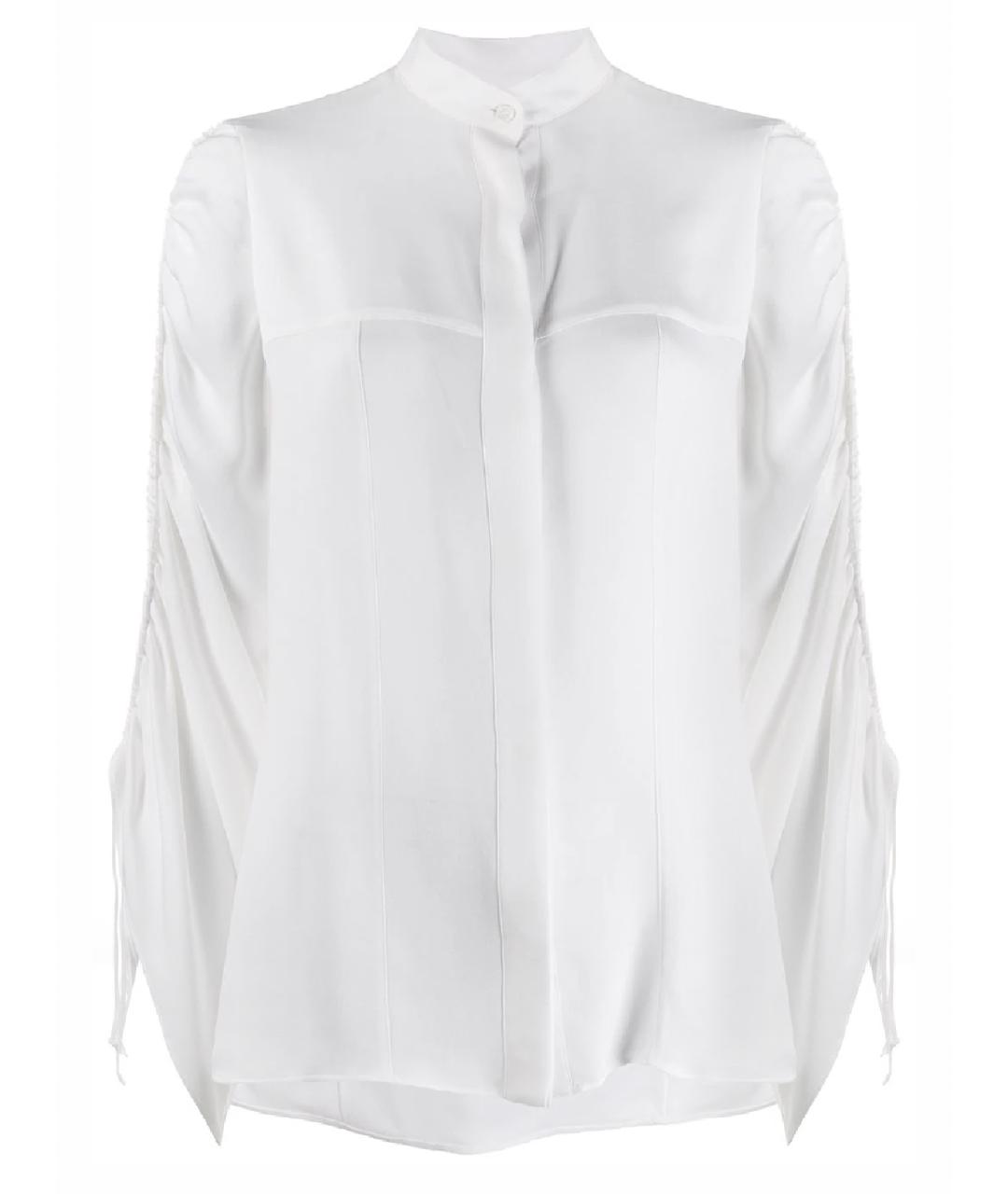 LOEWE Белая шелковая блузы, фото 1