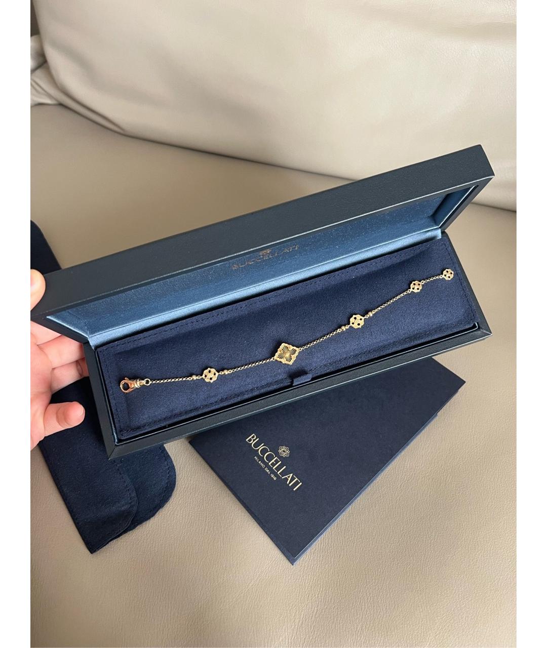 Buccellati Зеленый браслет из желтого золота, фото 2