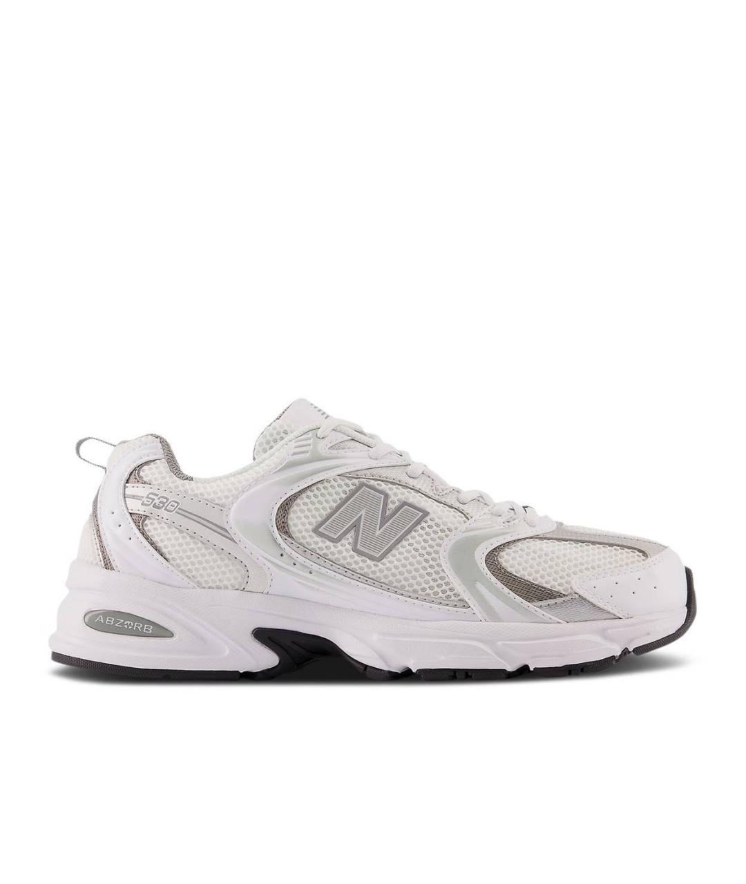 NEW BALANCE Белые текстильные кроссовки, фото 2